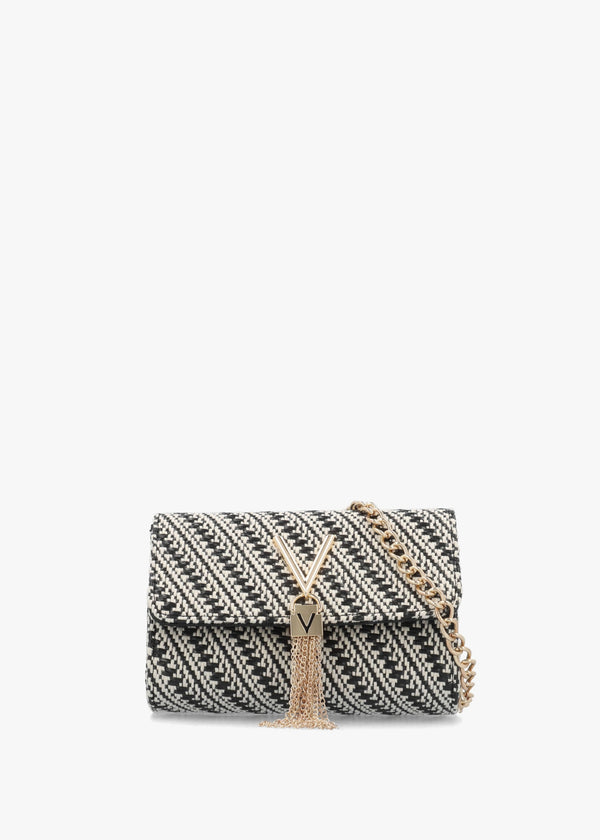 Divina Summer Nero Multi Woven Shoulder Bag
