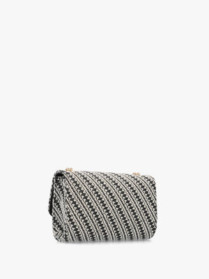 Divina Summer Nero Multi Woven Shoulder Bag