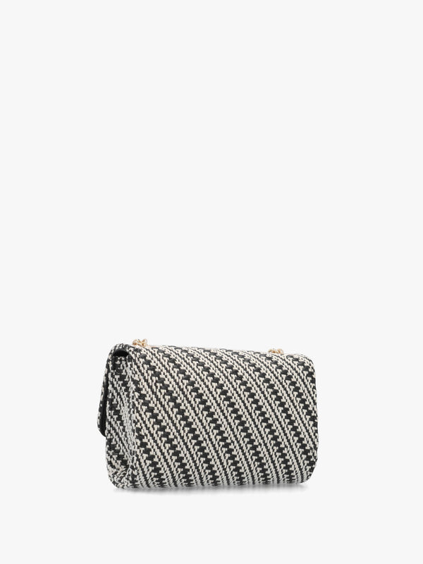 Divina Summer Nero Multi Woven Shoulder Bag