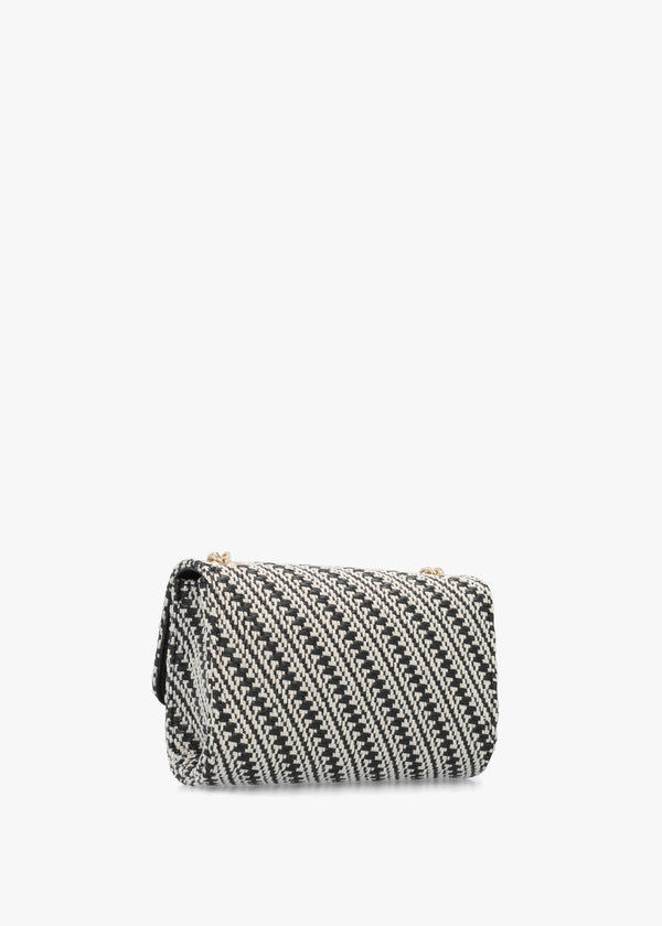 Divina Summer Nero Multi Woven Shoulder Bag