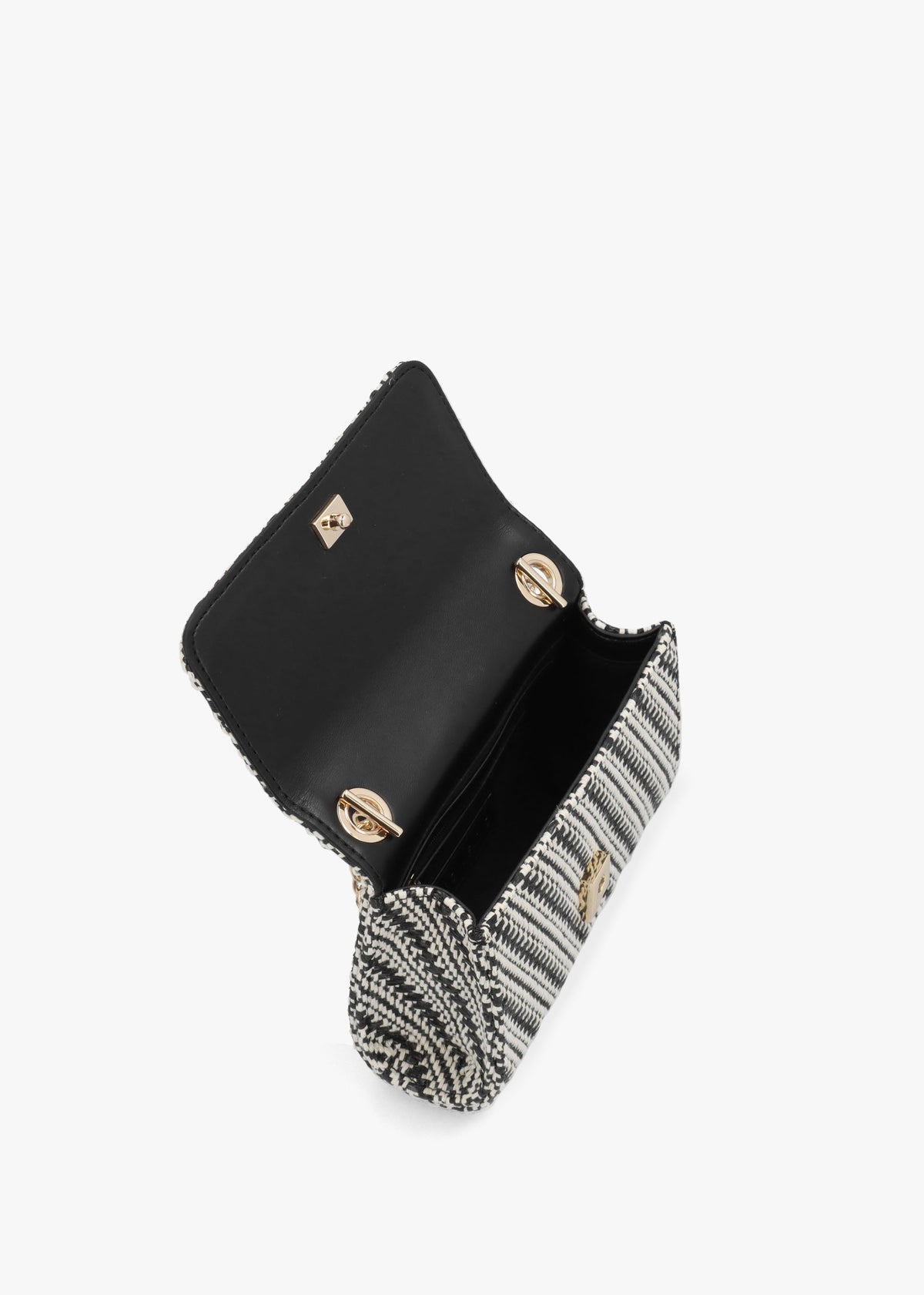 Divina Summer Nero Multi Woven Shoulder Bag