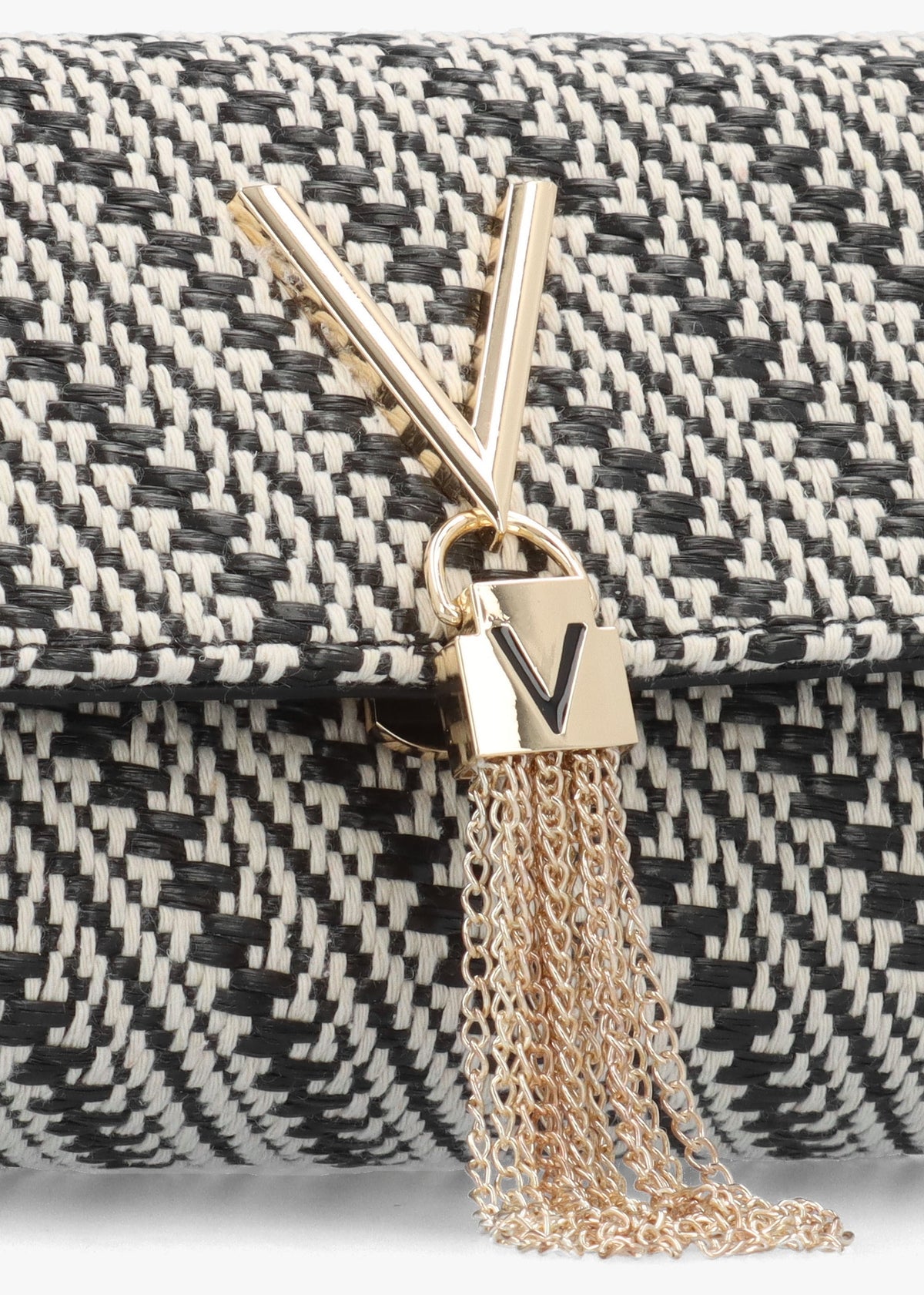 Divina Summer Nero Multi Woven Shoulder Bag