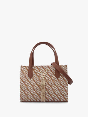 Divina Summer Cuoio Multi Woven Shopper Bag