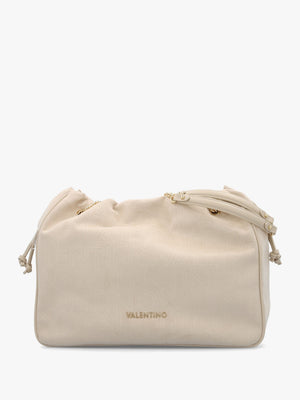 Max Beige Debossed Logo Bag
