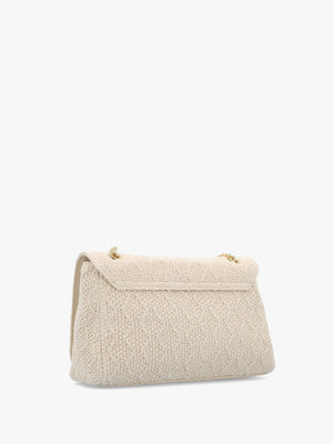 Ocarina Summer Ecru Woven Satchel Bag
