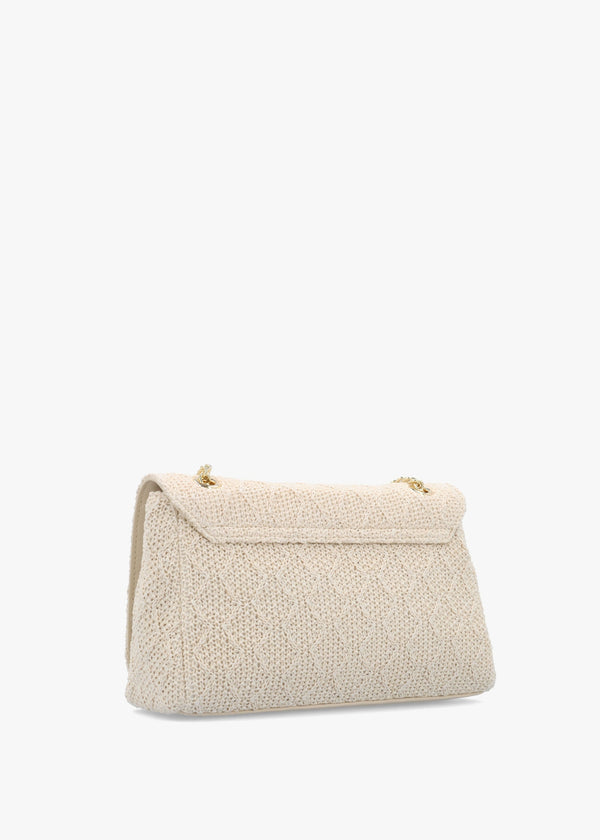 Ocarina Summer Ecru Woven Satchel Bag