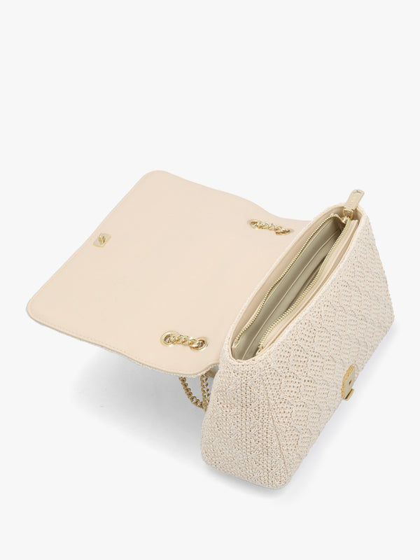 Ocarina Summer Ecru Woven Satchel Bag
