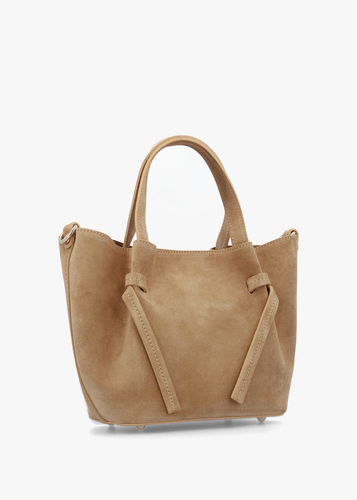 Intote Tan Suede Tote Bag
