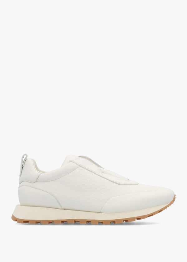Aslip White Leather Trainers