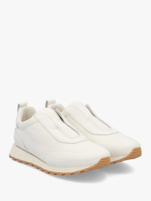Aslip White Leather Trainers