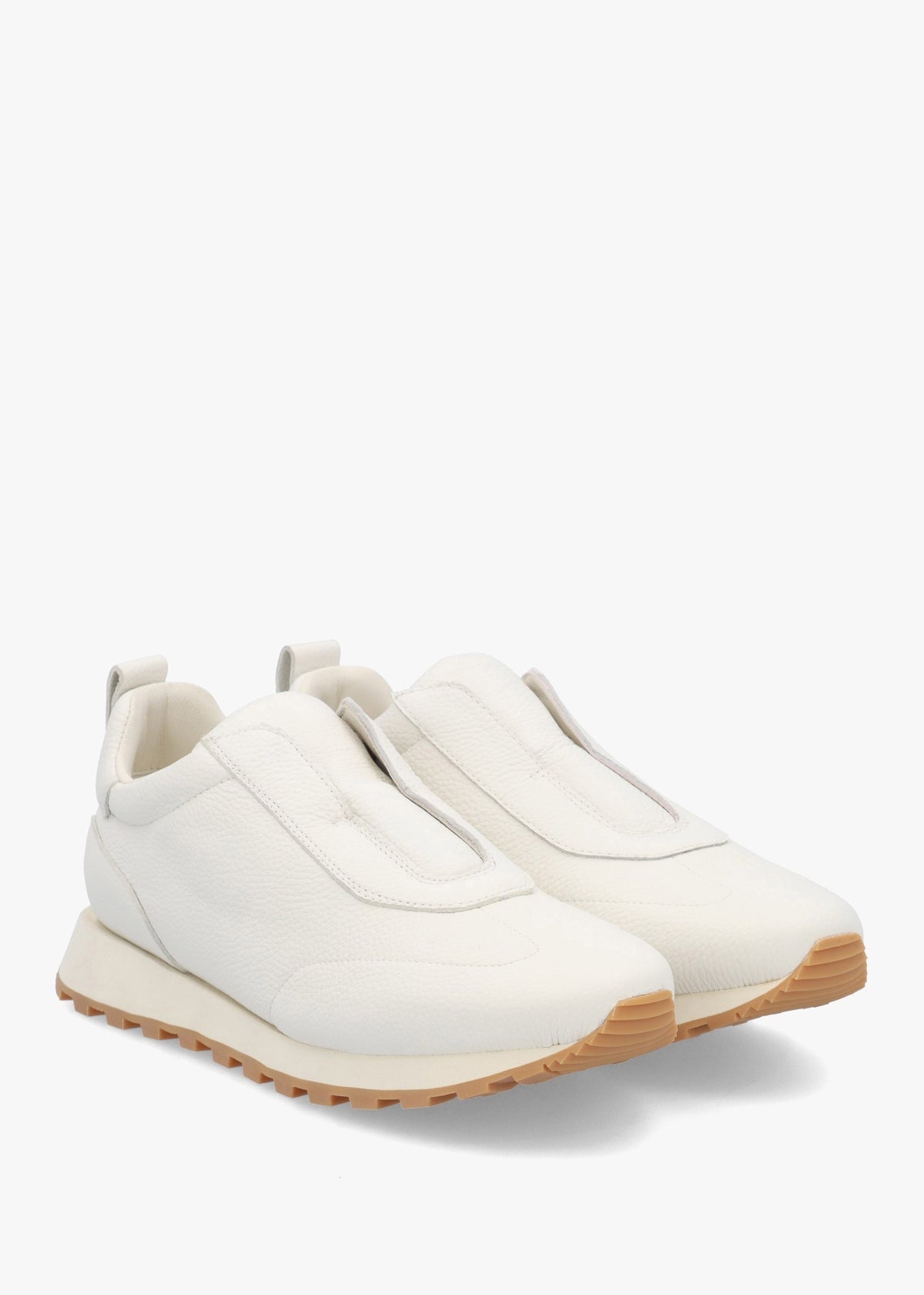 Aslip White Leather Trainers