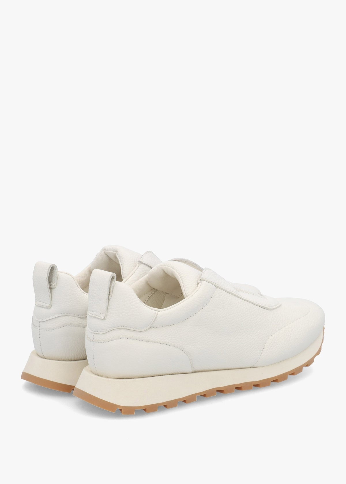Aslip White Leather Trainers