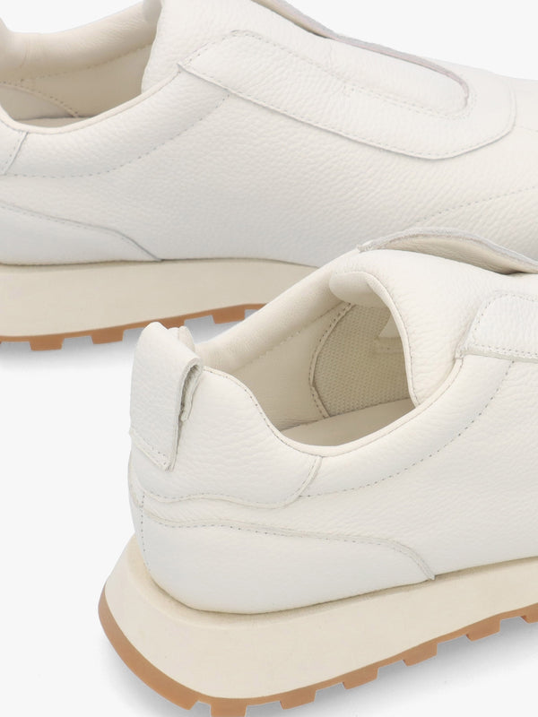 Aslip White Leather Trainers
