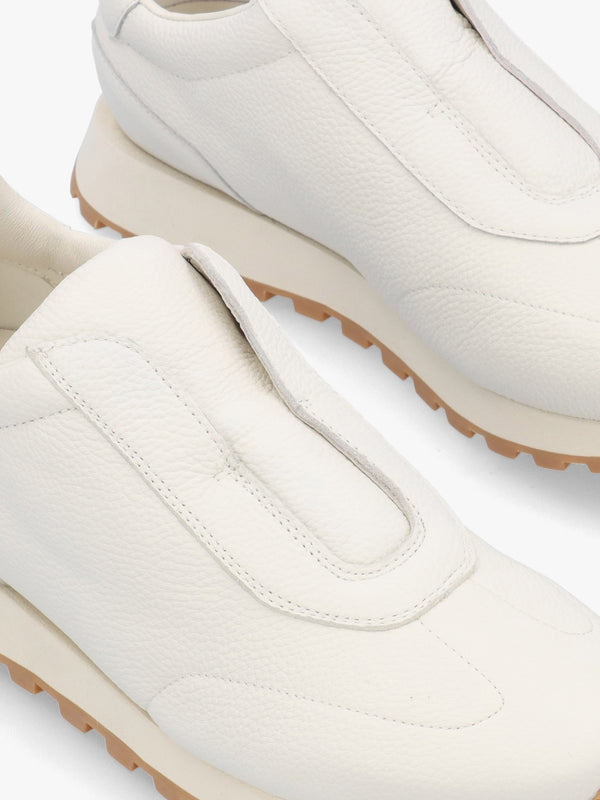 Aslip White Leather Trainers