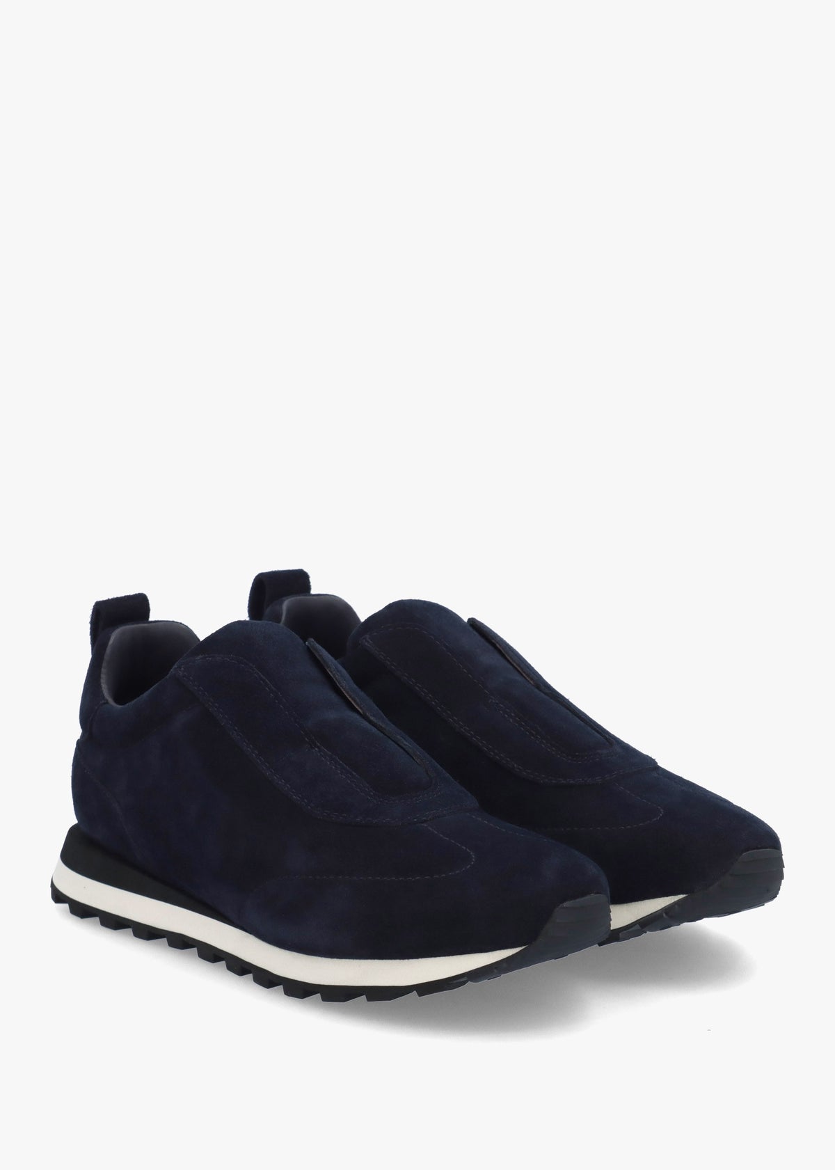 Aslip Navy Suede Trainers