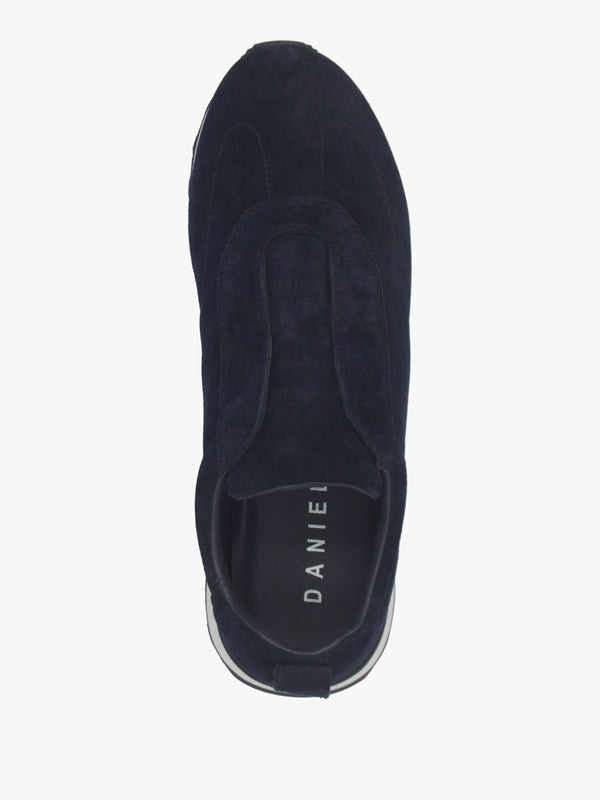 Aslip Navy Suede Trainers