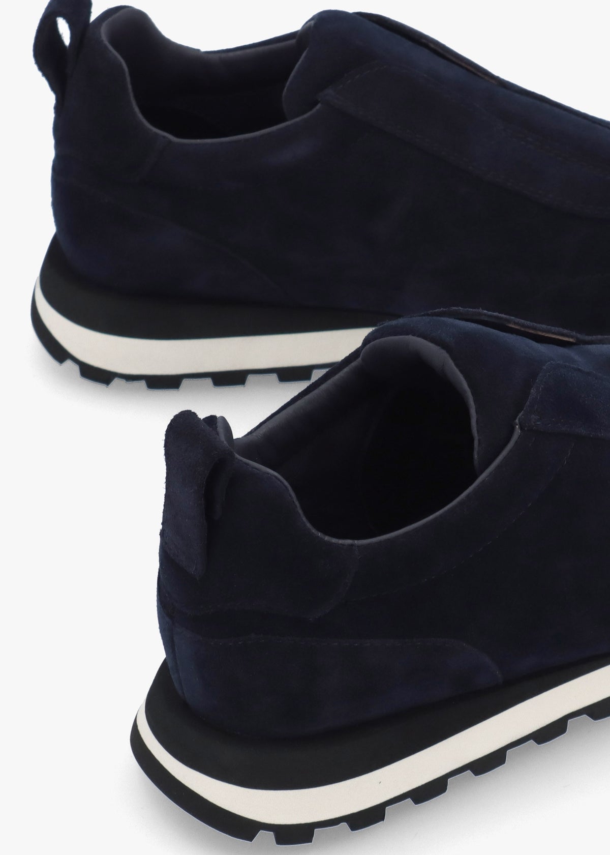 Aslip Navy Suede Trainers