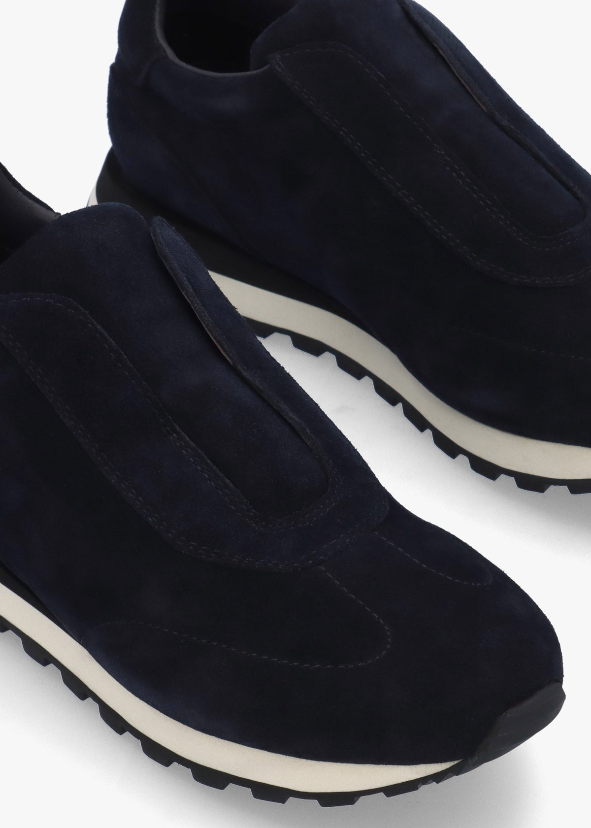 Aslip Navy Suede Trainers