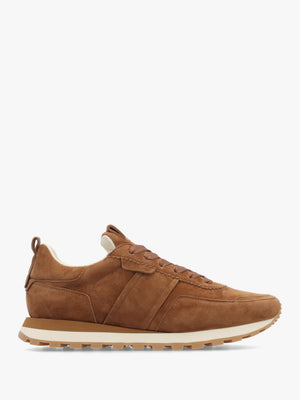 Aimie Tan Suede Runner Trainers