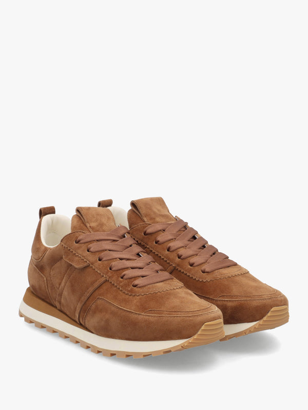 Aimie Tan Suede Runner Trainers