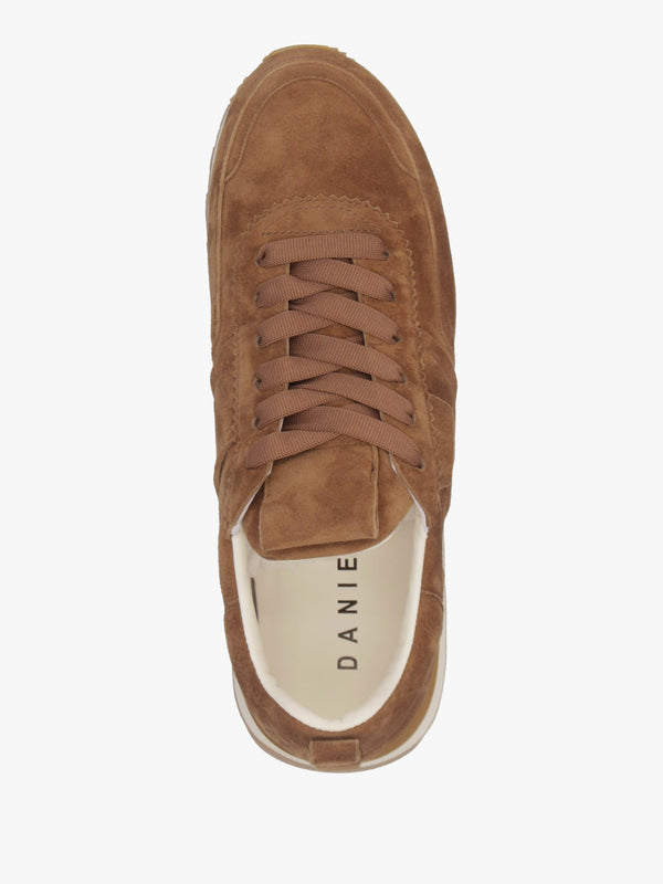 Aimie Tan Suede Runner Trainers