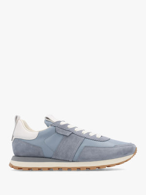 Aimie Blue Leather Runner Trainers
