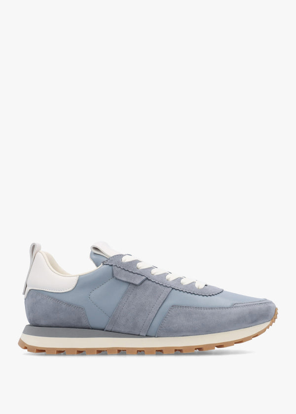 Aimie Blue Leather Runner Trainers