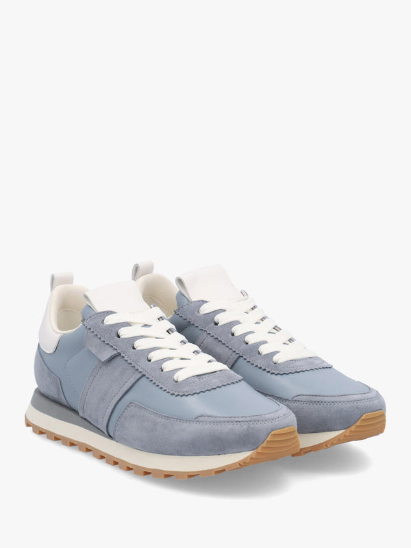 Aimie Blue Leather Runner Trainers