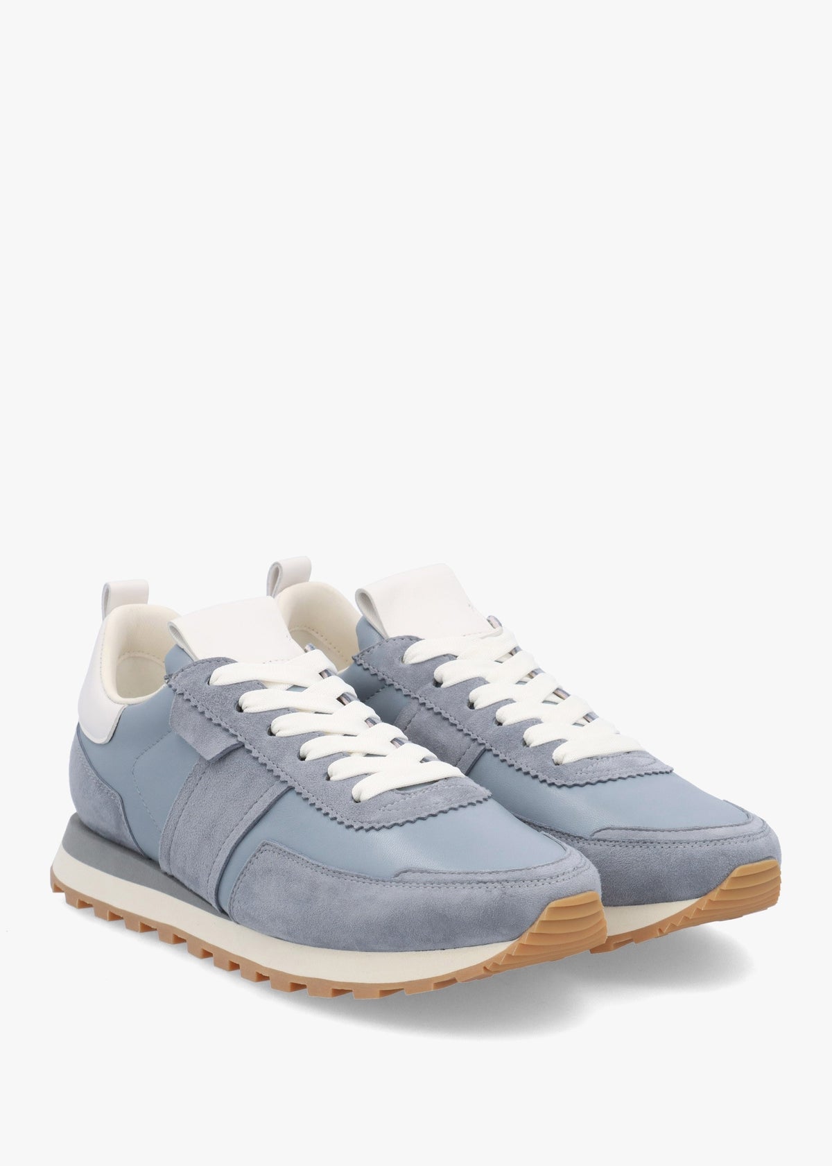 Aimie Blue Leather Runner Trainers