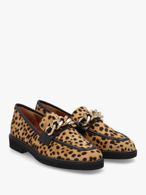 Cheetah Pony Hair Loafers