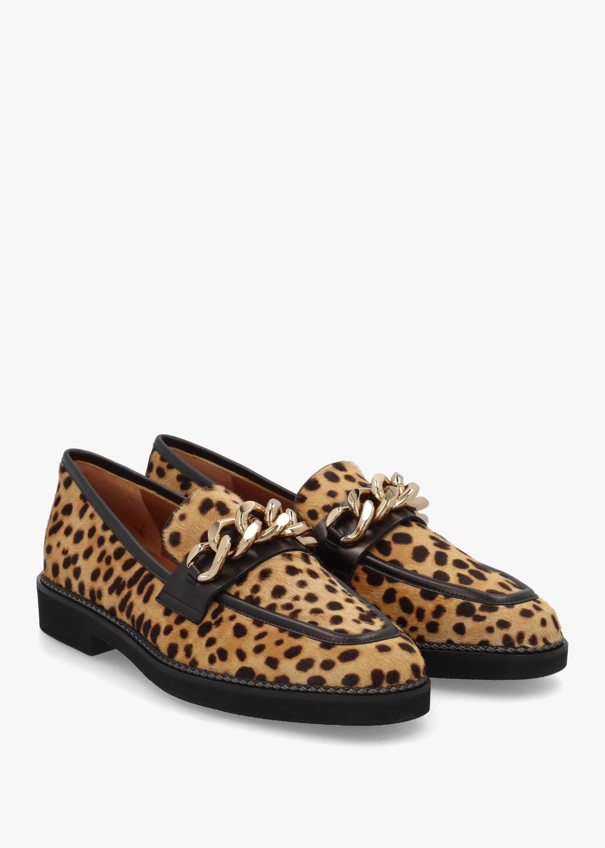 Cheetah Pony Hair Loafers