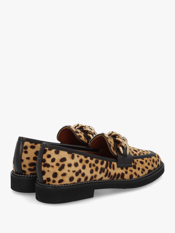 Cheetah Pony Hair Loafers