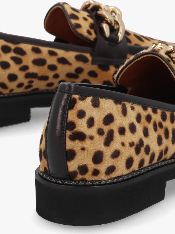 Cheetah Pony Hair Loafers