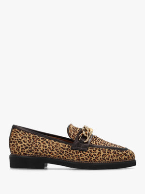 Leopard Pony Hair Loafers