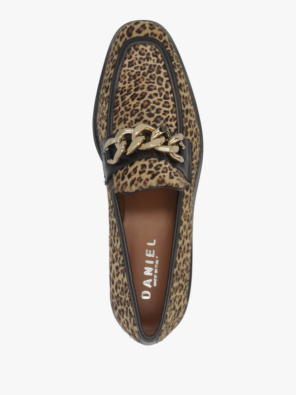 Leopard Pony Hair Loafers