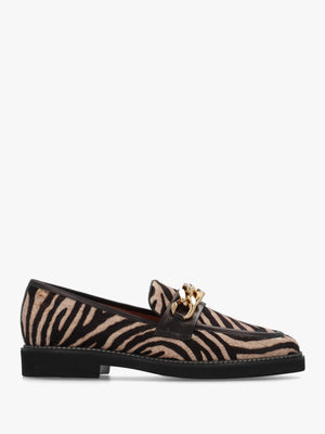 Zebra Pony Hair Loafers
