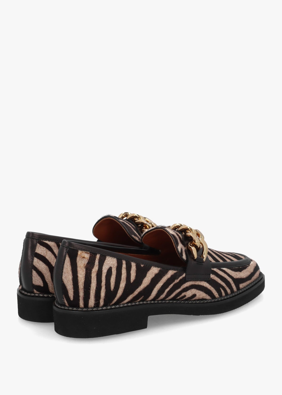 Zebra Pony Hair Loafers