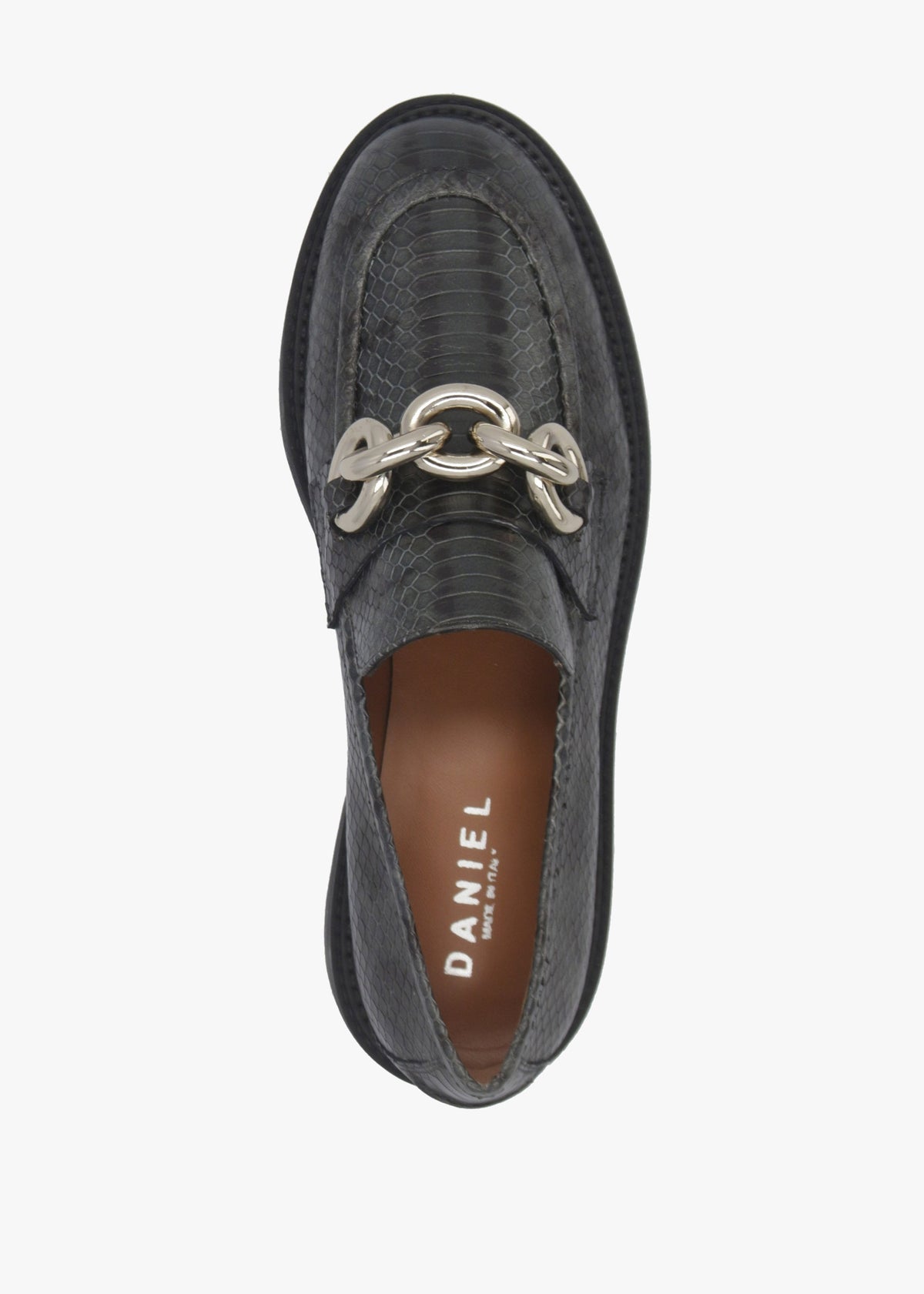Green Leather Reptile Loafers
