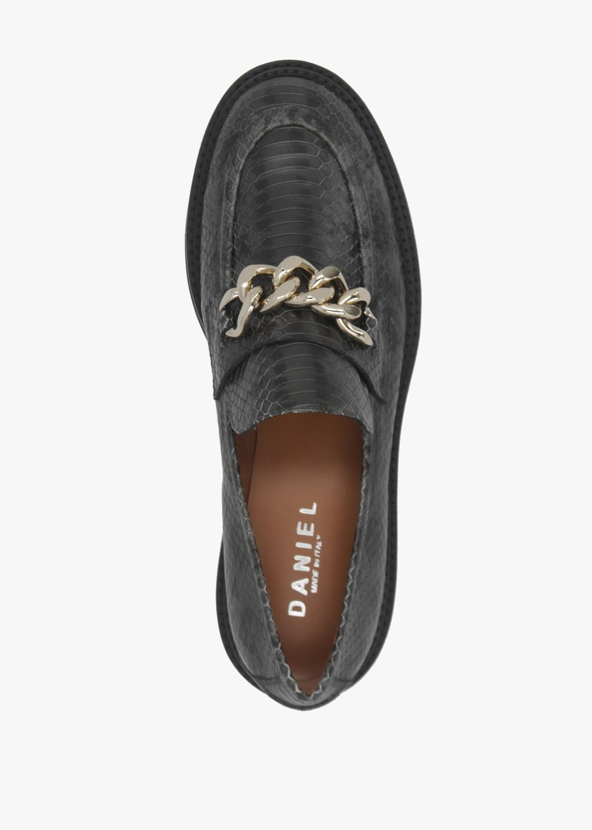 Green Leather Reptile Loafers