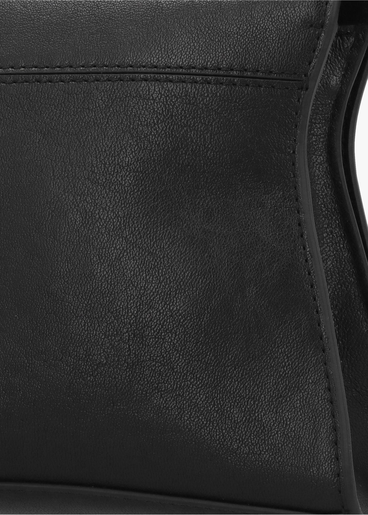Bianca Small Black Leather Shoulder Bag