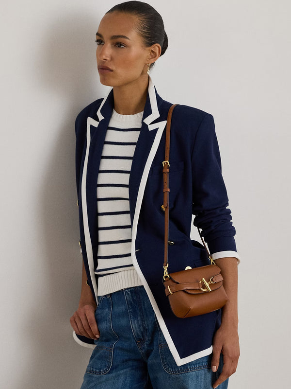 Small Blaike Lauren Tan Leather Cross-Body Bag