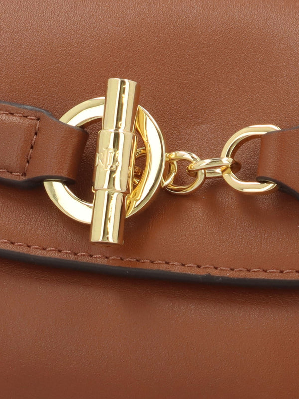 Small Blaike Lauren Tan Leather Cross-Body Bag