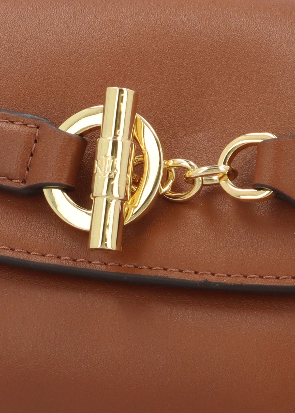 Small Blaike Lauren Tan Leather Cross-Body Bag