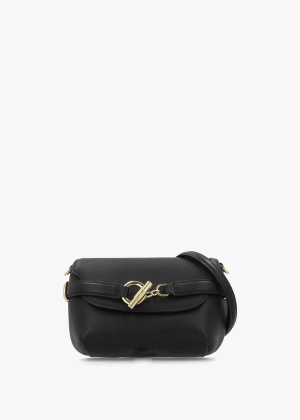 Small Blaike Black Leather Cross-Body Bag