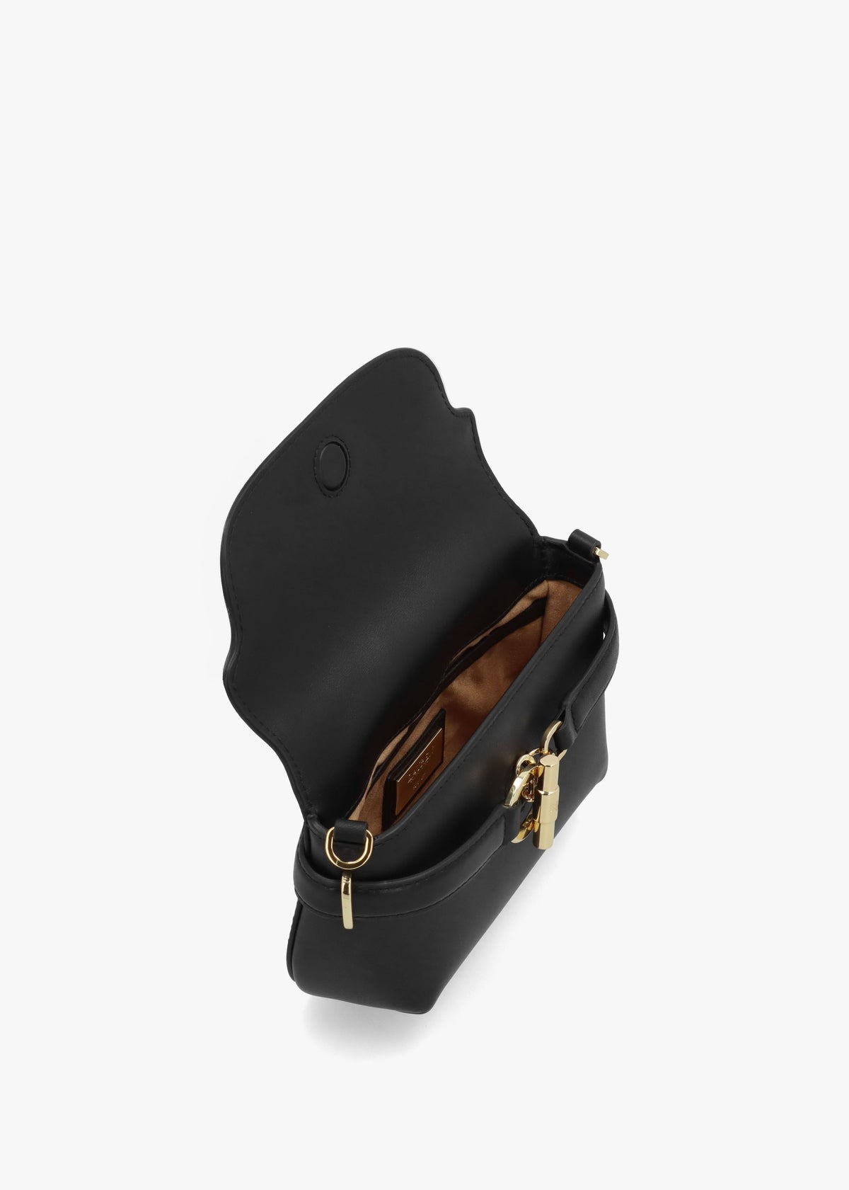 Small Blaike Black Leather Cross-Body Bag