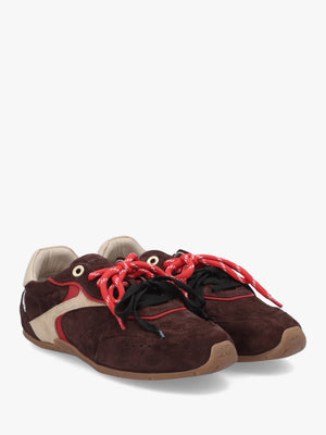 MYR-AA Coffee Bean Oakmilk Suede Low Top Trainers