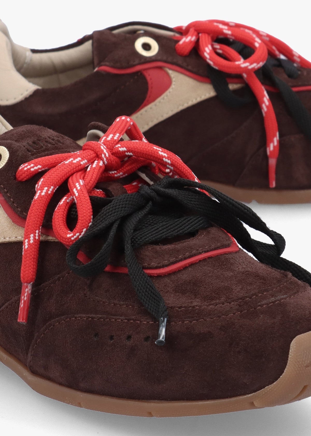 MYR-AA Coffee Bean Oakmilk Suede Low Top Trainers