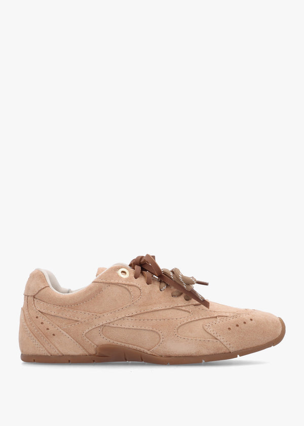 MYR-AA Mocha Mousse Suede Low Top Trainers