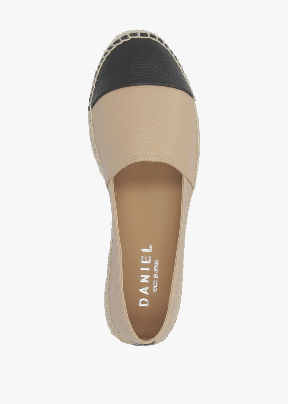 Joey Nude Leather Toe Cap Espadrilles