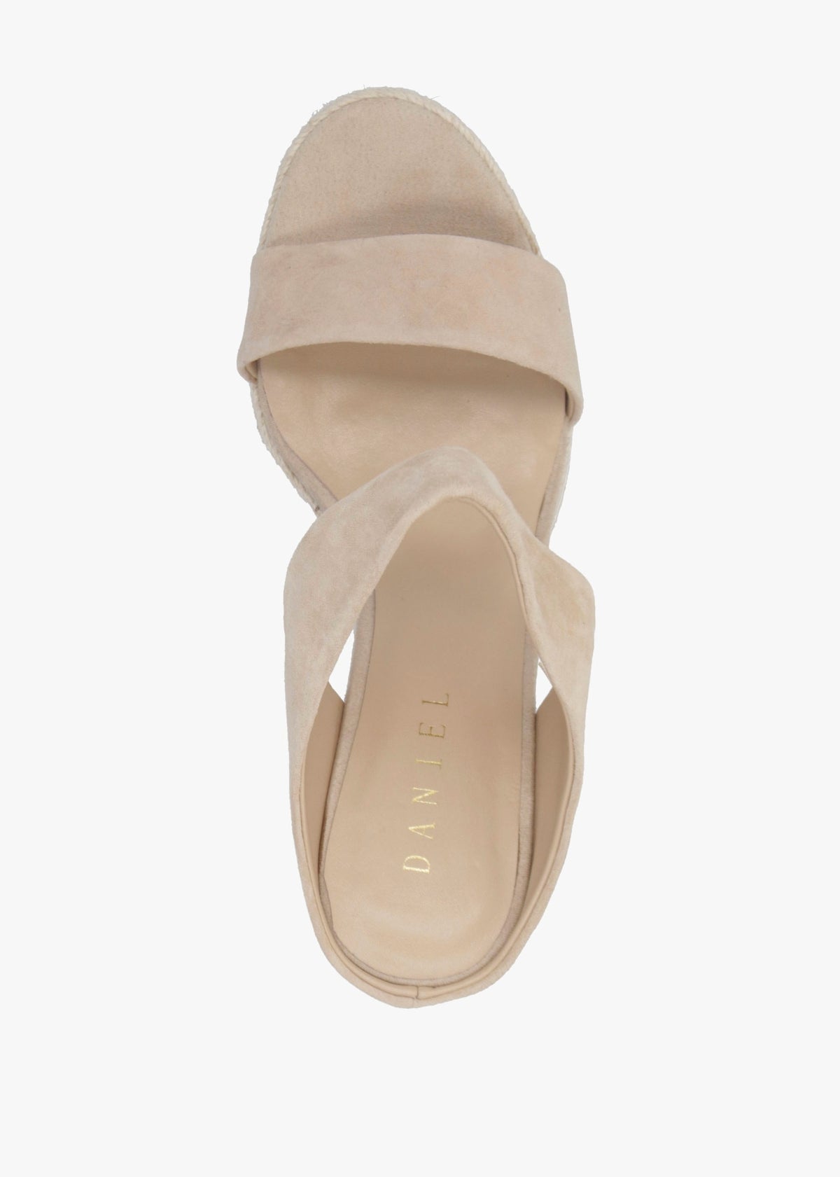 Regina Beige Suede Wedge Mules